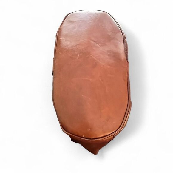 Earth Bags Genuine Brown Leather Shoulder Bag - Picture 4 of 8